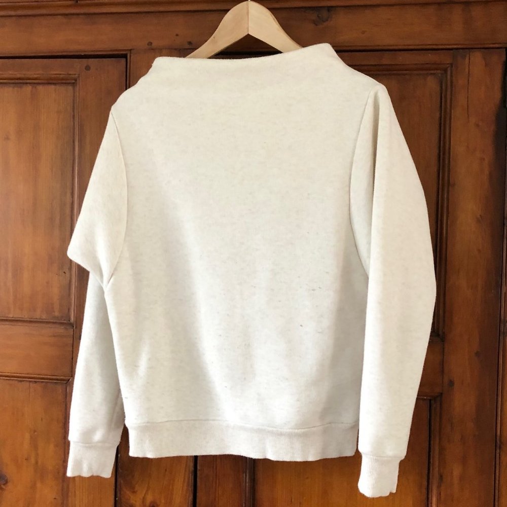 Anthropologie off-white Hepburn-style sweatshirt